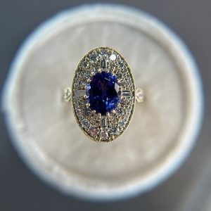 Tanzanite diamond ring